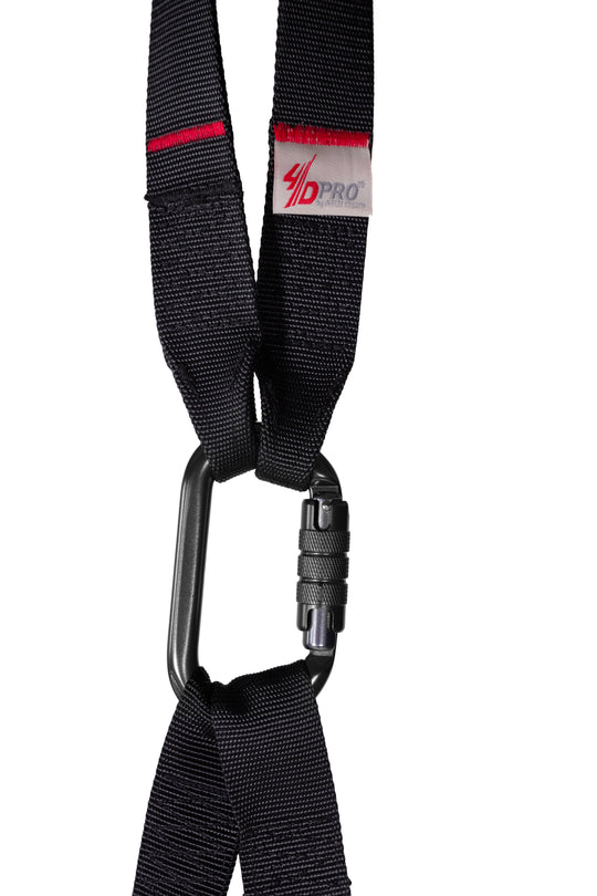 4D PRO® Bungee Trainer Extension loop locking carabiner on a white background 
