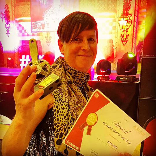 PROS Gala dinner attendees networking and celebrating at Blackpool fitness awards event. PROS Instructor of the Year 2023 Award Winner Jo Lord
