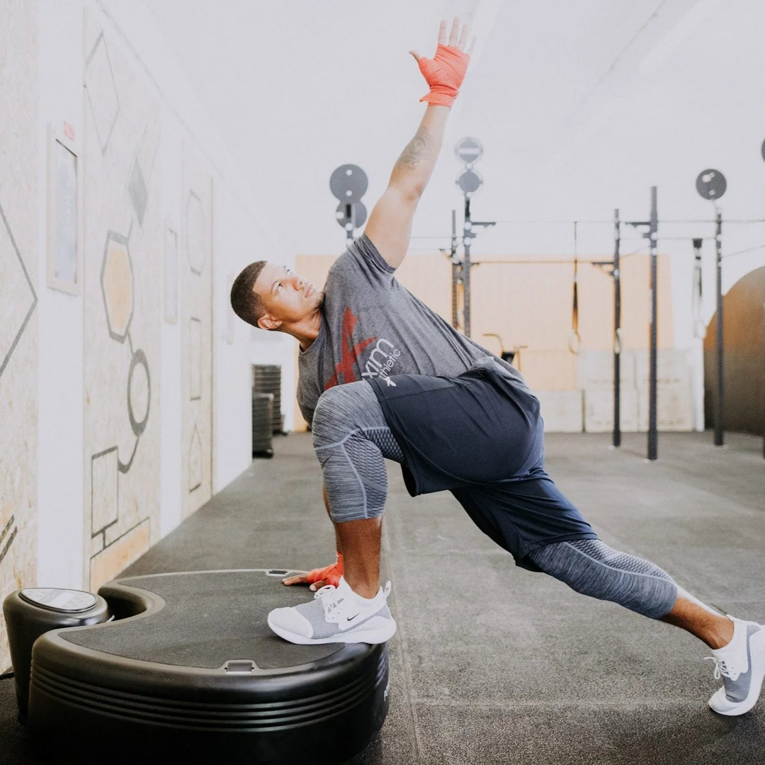 Person using a Power Plate pro5HP in studio