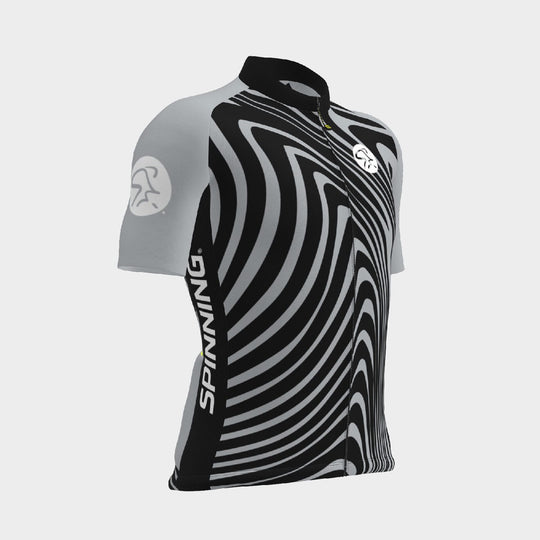 Spinning® Silver Stripes Unisex Short-Sleeve Jersey | Italian Performance Cycling Jersey