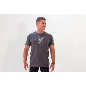 AntiGravity® Logo Men round neck T-Shirt - Dark Grey - Athleticum Fitness